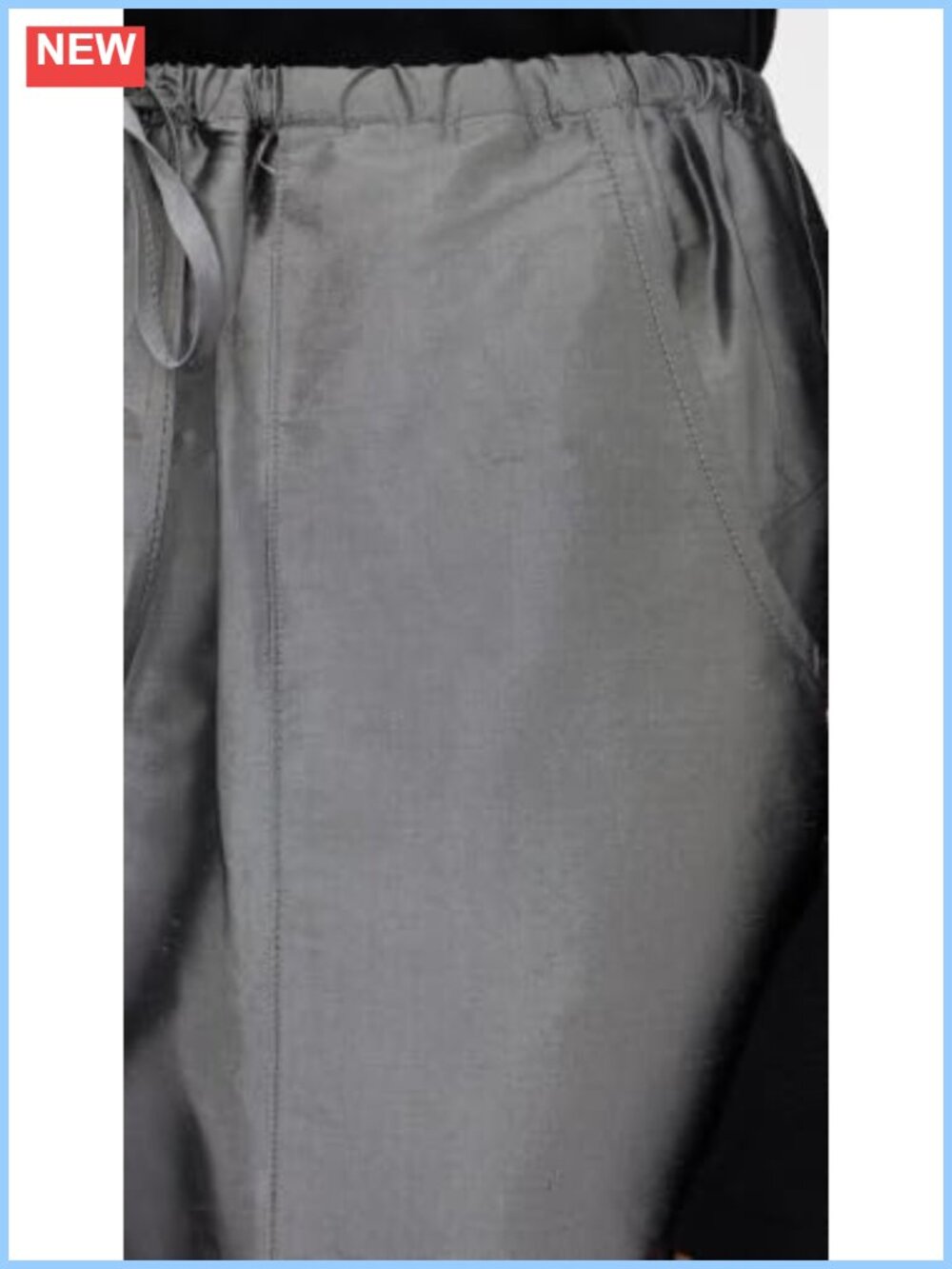 High Rise Taffeta Drawstring Cargo Pants Loose Fit - Picture 5 of 5